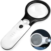Mikroskopy i lupy - Lupa Ręczna Koogel Podwójna Soczewka LED Hobby Mały Druk x10 x30 - miniaturka - grafika 1