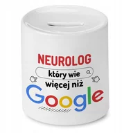 Skarbonki - Skarbonka Dla Neurologa na Urodziny na Prezent z Nadrukiem ze Zdjęciem + Opakowanie na prezent (wzór 01) - miniaturka - grafika 1