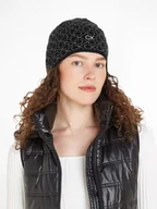 Czapki damskie - Calvin Klein Czapka beanie w kolorze czarno-szarym - miniaturka - grafika 1
