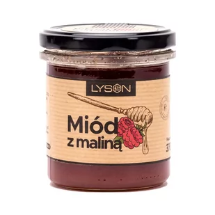Miód z maliną pasieka Łysoń - Miód - miniaturka - grafika 1