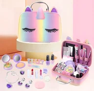 Zabawki kreatywne - KUFEREK KOSMETYKÓW DO MAKIJAŻU I PAZNOKCI JEDNOROŻEC PREZENT DLA DZIECI XXL - miniaturka - grafika 1
