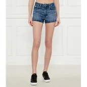 Spodenki damskie - Guess Jeans Jeansowe szorty | Regular Fit | z dodatkiem lnu - miniaturka - grafika 1