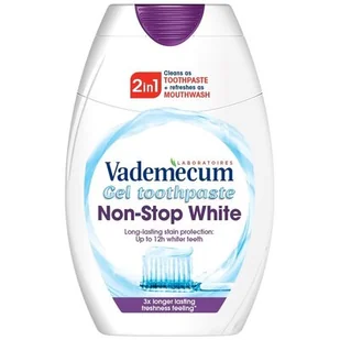 Vademecum 2in1 Toothpaste&Mouthwash Non-Stop White pasta do zębów i płyn do płukania jamy ustnej 75ml - Płyny do płukania jamy ustnej - miniaturka - grafika 1
