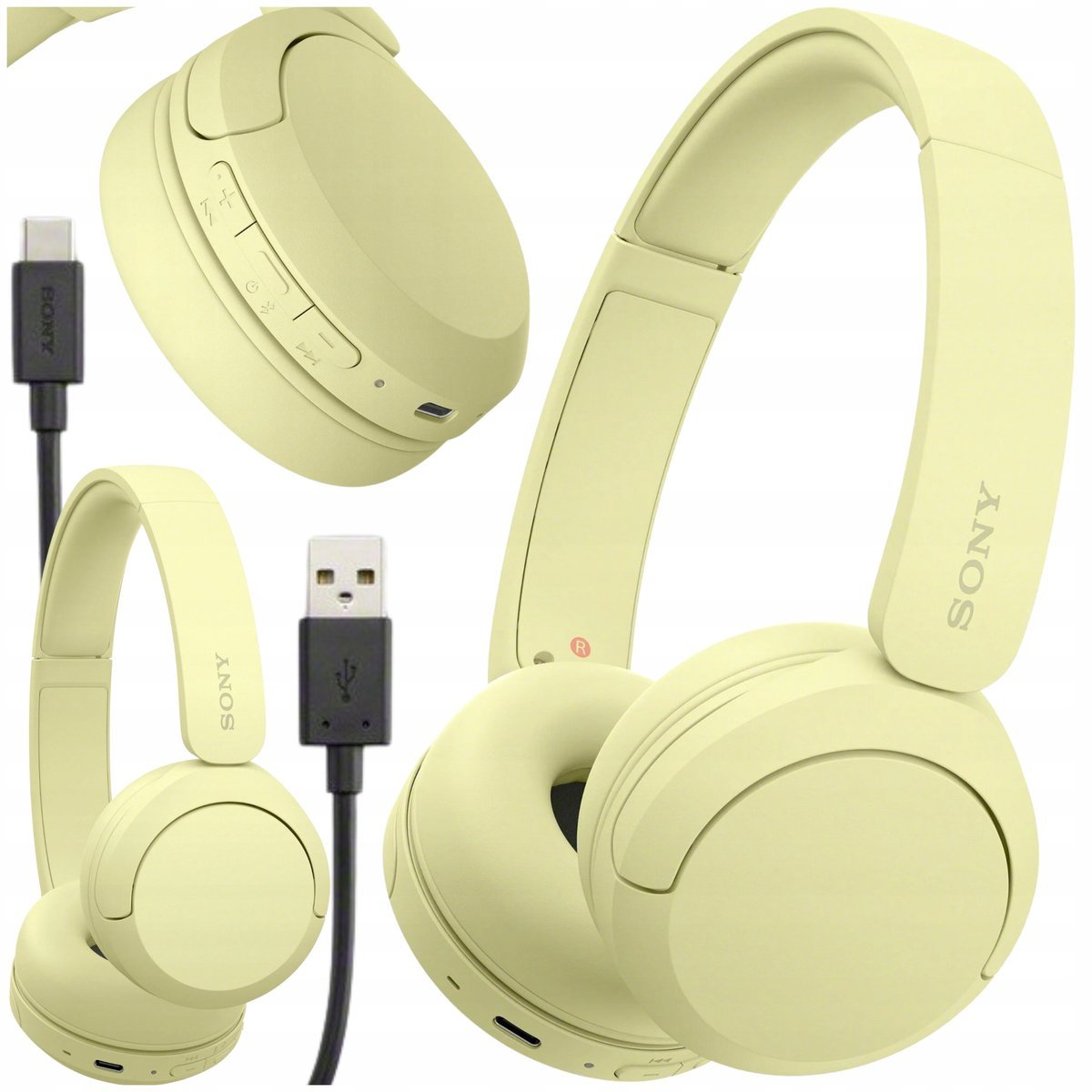 SONY BLUETOOTH ŻÓŁTE 50H DSEE MIKROFON