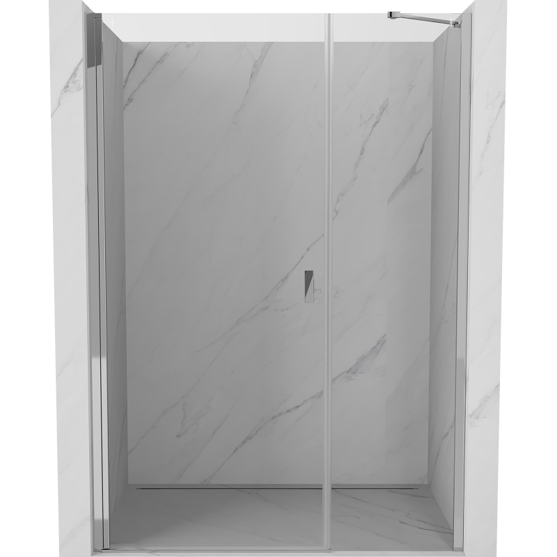 Mexen Mist-B drzwi prysznicowe uchylne 115 cm, transparent, chrom - 8A2-115-001-01-00