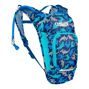 Plecak rowerowy dla dzieci z bukłakiem Camelbak Kids Mini M.U.L.E. sharks - ONE SIZE - Plecaki szkolne i tornistry - miniaturka - grafika 1