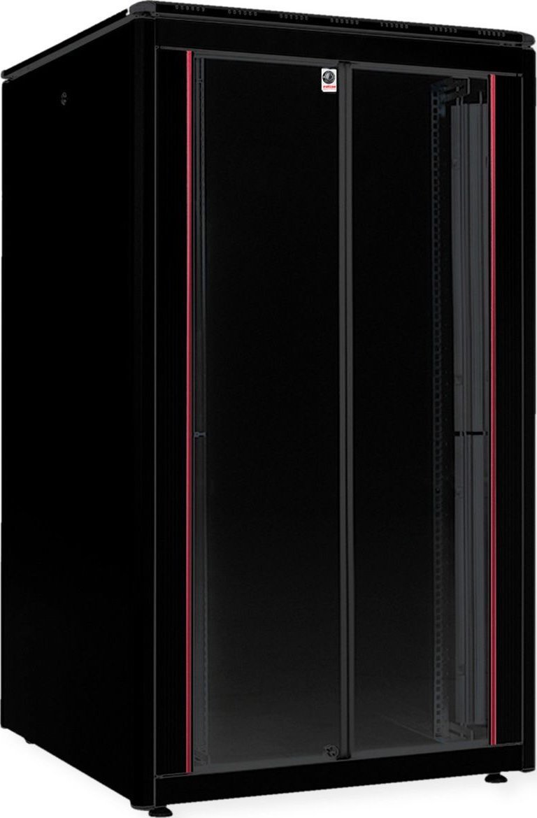 Szafa Roline ROLINE Netzwerkschrank Pro 48,26cm 19Zoll 26 HE 800x800 BxT Glastor schwarz
