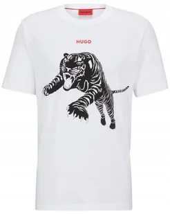 Sportowa koszulka męska Hugo Boss T-shirt bawełniany z krótkim rękawem r. L - Koszulki męskie - miniaturka - grafika 1