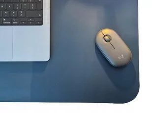 Podkładka na biurko skóra naturalna granatowa 1,6mm 90x30 - Podkładki na biurko - miniaturka - grafika 1