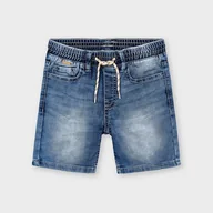 Moda i Uroda OUTLET - Mayoral, Bermudy jogger jeansowe ECOFRIENDS, rozmiar 104 - miniaturka - grafika 1