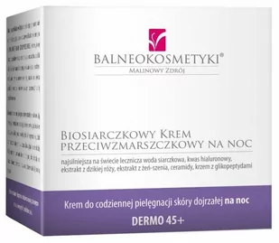 Balneo Biosiarczkowy Krem 45+ przeciwzmarszczkowy na noc 50ml - Kremy do twarzy - miniaturka - grafika 1