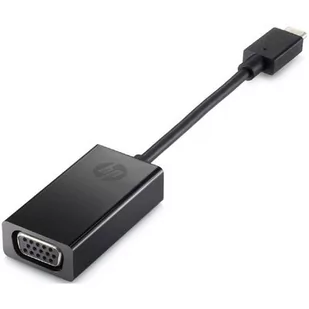 HP Adapter USB USB-C VGA Czarny P7Z54AAABB - Adaptery i przejściówki - miniaturka - grafika 1