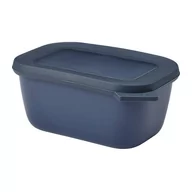 Miski i półmiski - Mepal Mepal Cirqula Oblong Nordic Denim 0,75 L Granatowa Miska Kuchenna Plastikowa Z Pokrywką - miniaturka - grafika 1