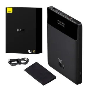 Baseus Blade 20000mAh, 2xUSB, 2xUSB-C + kabel USB-C 100W (czarny) - Powerbanki - miniaturka - grafika 2