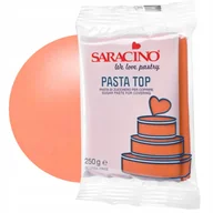 Dodatki do ciast w proszku - MASA CUKROWA PASTA TOP POMARAŃCZOWY 250 G DO OBKŁADANIA TORTU SARACINO - miniaturka - grafika 1
