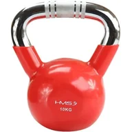 Pozostały sprzęt i akcesoria do ćwiczeń - HMS HANTLA KETTLEBELL ŻELIWNA 10KG UCHWYT CHROM 17-64-073 - miniaturka - grafika 1