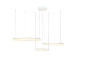 Lampa wisząca pierścieniowa Halo AZ4971 LED 55W czarna - Lampy sufitowe - miniaturka - grafika 1