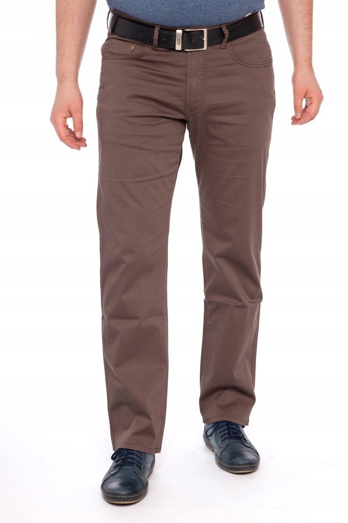 Męskie Spodnie Chinosy Bawełniane Polski Producent Wysoka Jakość 90 cm/L34