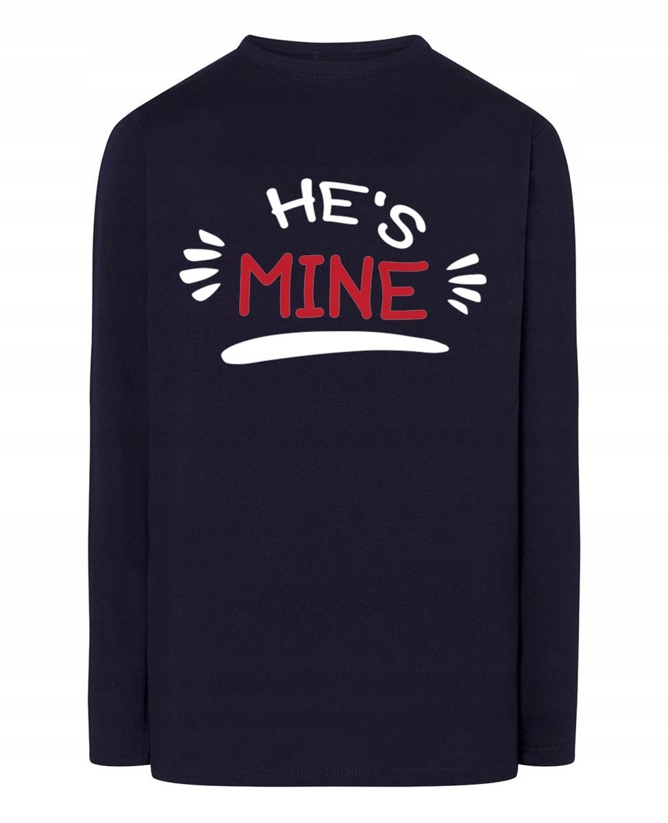 Walentynki Longsleeve męski dla Par Mine Mój 4XL