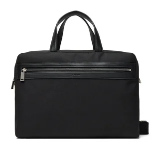 Torba na laptopa Calvin Klein Contrast Commuter Bag LV04D3032G Czarny - Torby na laptopy - miniaturka - grafika 1