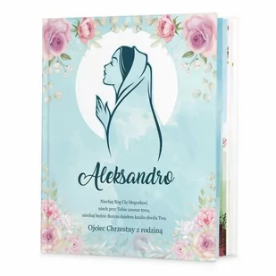 Murrano Historie opowieści biblijne z nadrukiem dla dziewczynki na imieniny KZ-HB-001 - Pamiątka Pierwszej Komunii Świętej - miniaturka - grafika 1