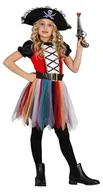 Sukienki - FIESTAS GUIRCA Kolorowy kostium pirackiej dziewczynki - strój dziecięcy z pirackim kapeluszem i sukienka z tutu dla dziewczynek w wieku 3-4 lat - miniaturka - grafika 1