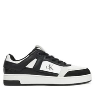Sneakersy męskie - Sneakersy Calvin Klein Jeans Basket Cup Low Laceup Lth Mix YM0YM01308 Biały - miniaturka - grafika 1
