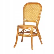 Krzesła - RattaNeo Coral k50 krzesło koniak rattan naturalny - miniaturka - grafika 1