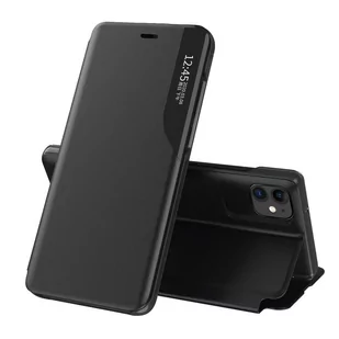 Eco Leather View Case elegancki futerał etui z klapką i funkcją podstawki iPhone 13 mini czarny - Etui i futerały do telefonów - miniaturka - grafika 1