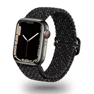 Akcesoria do smartwatchy - Wymienna Pleciona Opaska Apple Watch 38/40/41Mm Czarno Biała - miniaturka - grafika 1