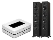 Zestawy stereo - Bluesound POWERNODE (biały) + Diva 6 (czarny) - miniaturka - grafika 1