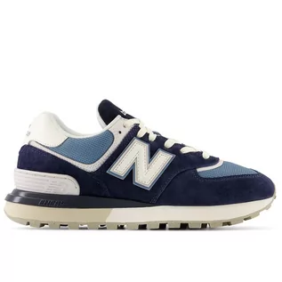 Buty sportowe męskie - Buty męskie New Balance U574LGVC  granatowe - grafika 1