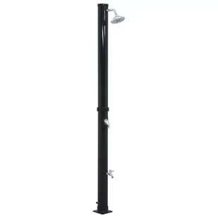 vidaXL Prysznic solarny, czarny, 220 cm, 20 L - Akcesoria do basenów - miniaturka - grafika 9