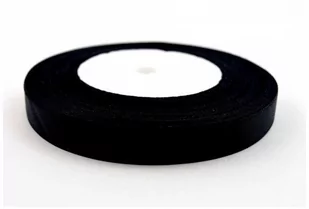 Brewis Wstążka dekoracyjna satynowa 12mm/32m czarna 39 - Pasmanteria - miniaturka - grafika 1