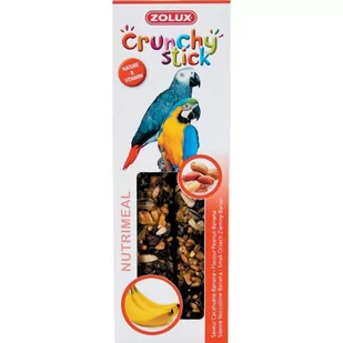 Zolux Kolba Crunchy Stick Papuga Orzech Ziemny /Banan 115G - Przysmaki dla ptaków - miniaturka - grafika 1