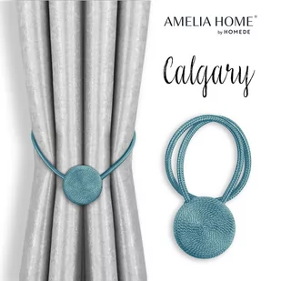 AmeliaHome, Zasłony dodatki Calgary, błękitny - Akcesoria do wystroju okien - miniaturka - grafika 1