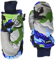 Rękawiczki - Barts Unisex dziecięce rękawiczki z nylonu Mitts Kids, Camo niebieski, 1 - miniaturka - grafika 1