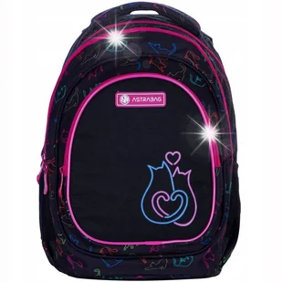 PLECAK TORNISTER SZKOLNY CZARNY Z KOTKIEM KOT DLA DZIEWCZYNKI KLASA 1-3 - Plecaki szkolne i tornistry PLECAK TORNISTER SZKOLNY CZARNY Z KOTKIEM KOT DLA DZIEWCZYNKI KLASA 1-3 - Plecaki szkolne i tornistry - miniaturka - grafika 1