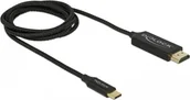 Kable - Kabel USB Delock USB-C - HDMI 1 m Czarny (84904) - miniaturka - grafika 1