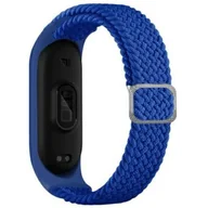 Akcesoria do smartwatchy - Pasek BELINE Textile do Xiaomi Mi Band 5/6/7 Niebieski - miniaturka - grafika 1