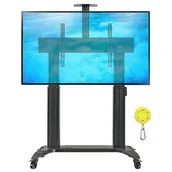 Uchwyty do telewizora - Stojak podłogowy ERGOSOLID TW100 do TV 60-110 cali Czarny - miniaturka - grafika 1