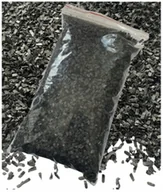 Dodatki do ciast w proszku - POSYPKA WAFLOWA OZDOBY NA TORT wiórki dekoracje urodzinowe CZARNY 100 g - miniaturka - grafika 1