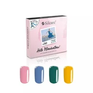 Lakiery hybrydowe - Silcare Hello Manhattan zestaw lakierów hybrydowych 4x4.5g - miniaturka - grafika 1