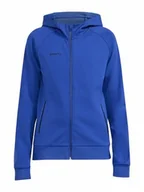 Kurtki damskie - Craft CORE Soul Full Zip Hood, damska kurtka z kapturem XXL, Club Cobolt, mieszanka bawełny i poliestru, ergonomiczne dopasowanie, kaptur ze sznurkiem ściągającym, 2 kieszenie, damska bluza z kapturem - miniaturka - grafika 1