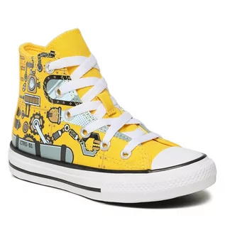 Buty dla dziewczynek - Trampki Converse Chuck Taylor All Star A03576C Banana Yellow - grafika 1