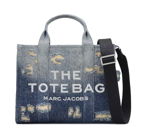 Marc Jacobs Skórzana torebka średniej wielkości, indygo (Punk Indigo)