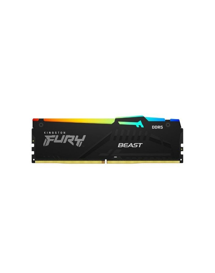 kingston Pamięć DDR5 Fury Beast RGB 16GB1*16GB/6400 CL32 EXPO czarna KF564C32BBEA-16