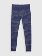 Pozostała odzież narciarska - Bielizna termoaktywna bezszwowa (dół) męska 4F 4FWAW25USEAM228-32A Niebieski L/XL - miniaturka - grafika 1