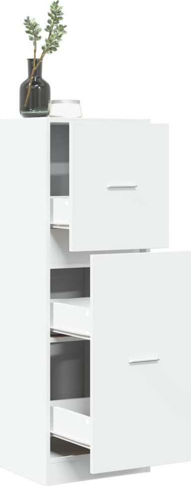 vidaXL vidaXL Szafka apteczna, biała, 40x41x118 cm, materiał drewnopochodny