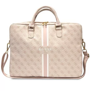 Guess Torba GUCB15P4RPSP 16" różowy/ pink 4G Printed Stripes - Torby na laptopy - miniaturka - grafika 1